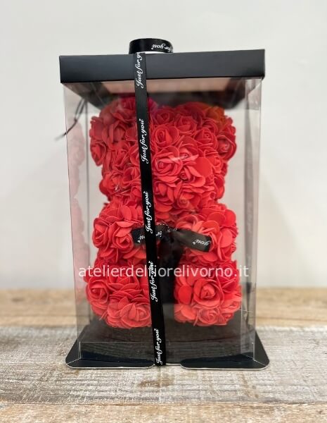 Teddy Bear Roses Rosso